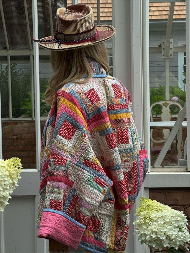 Drune | lässige Patchwork-Steppjacke