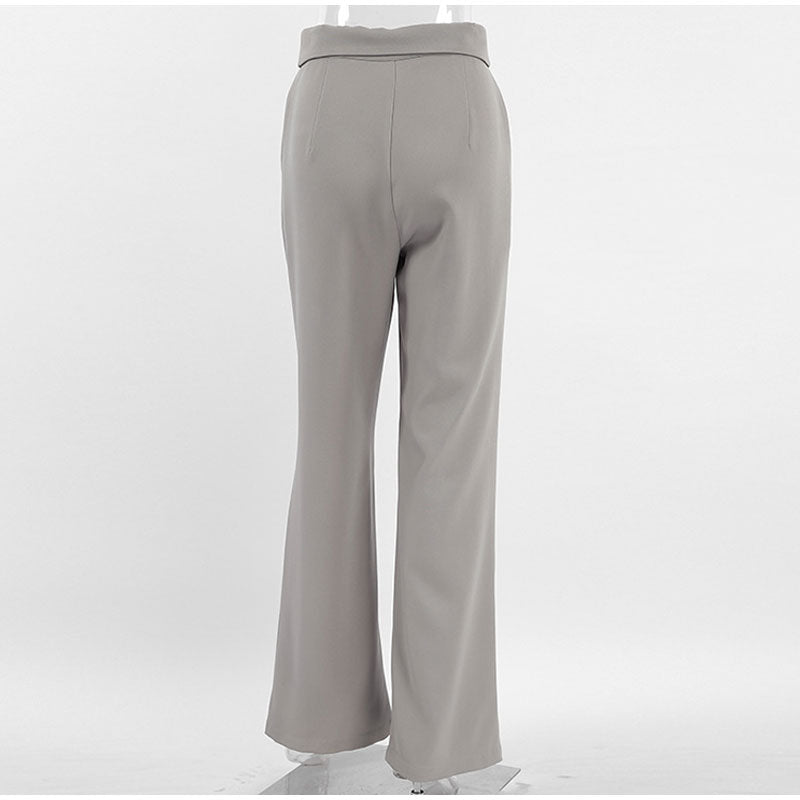 Drune | Stilvolle High-Waist-Hose mit Falten
