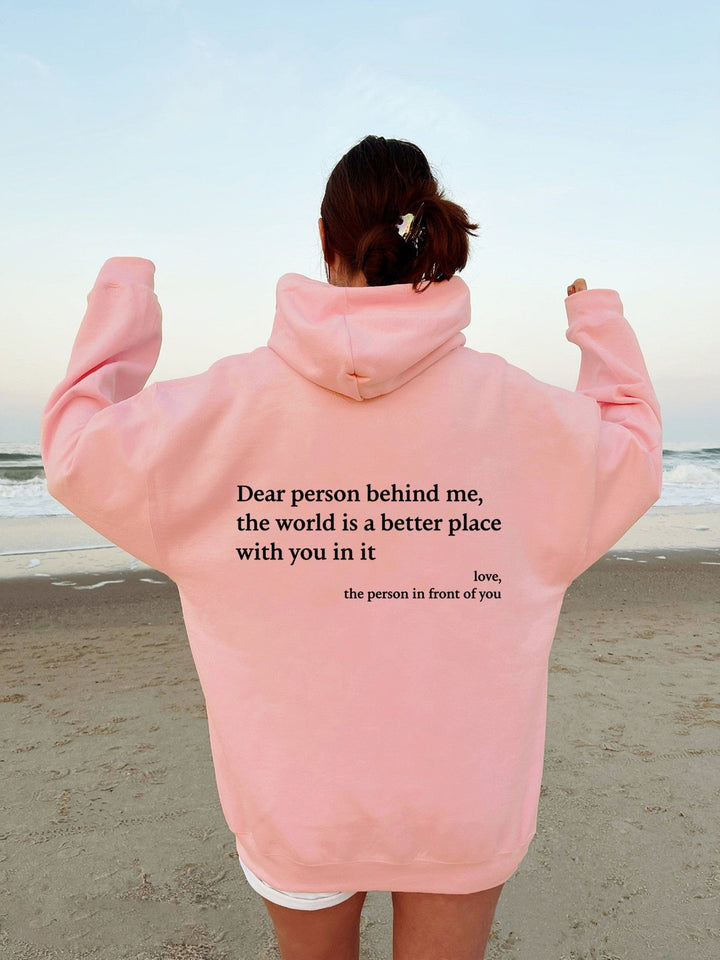 Angel - Liebe Person hinter mir Unisex Hoodie