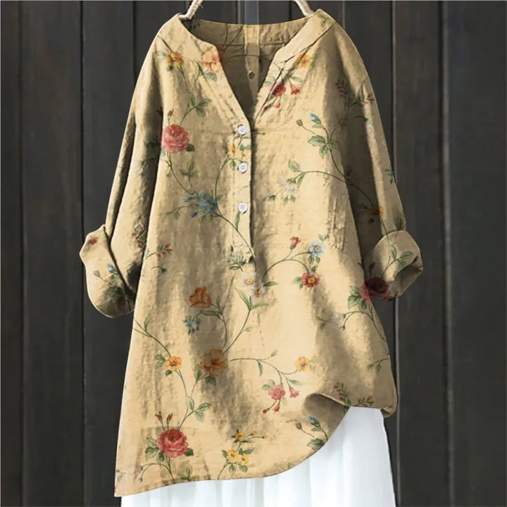 Bluse mit Blumendruck