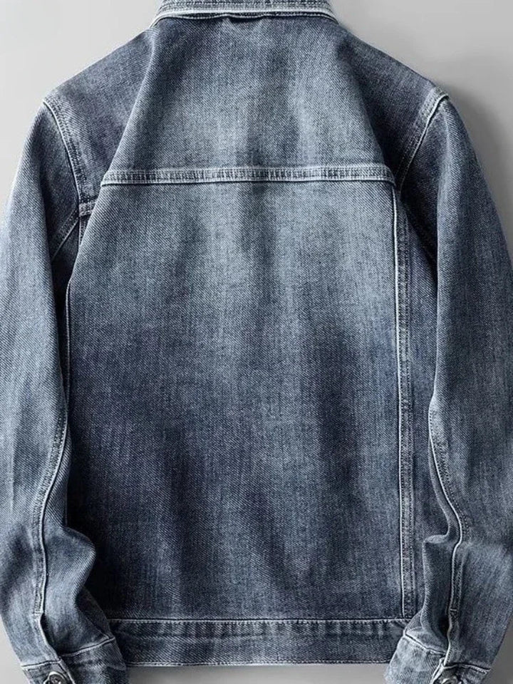 Drune | Denim Jeansjacke Knopfverschluss