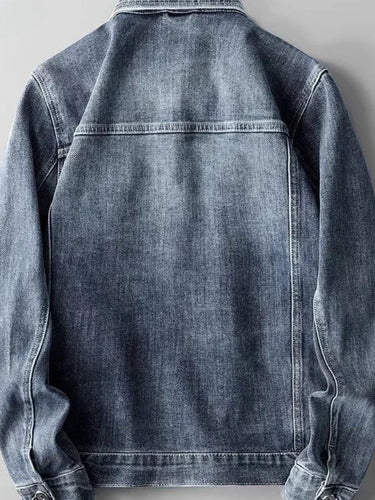 Drune | Denim Jeansjacke Knopfverschluss