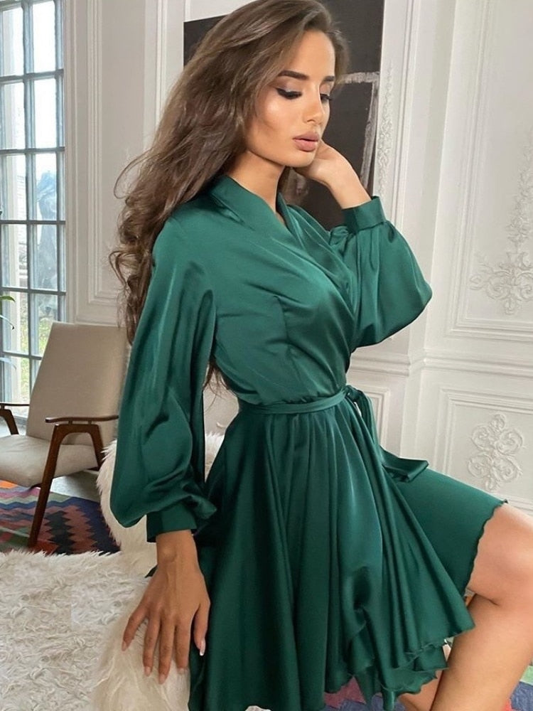 Drune | Sascha Chic Satin Kleid