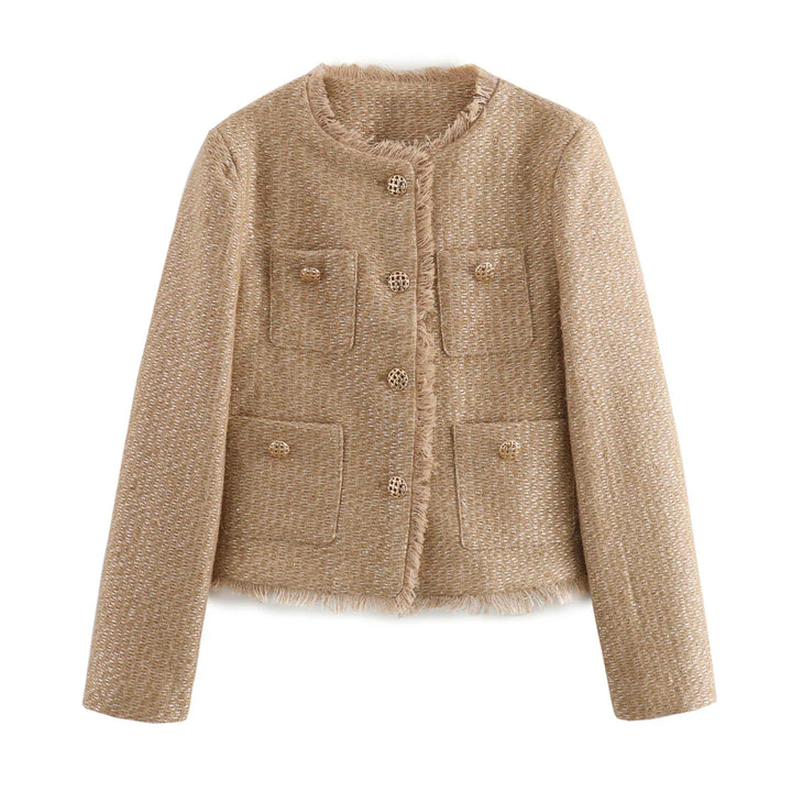 Drune | Klassischer Tweed-blazer Wollmischung Zeitlos und Elegant
