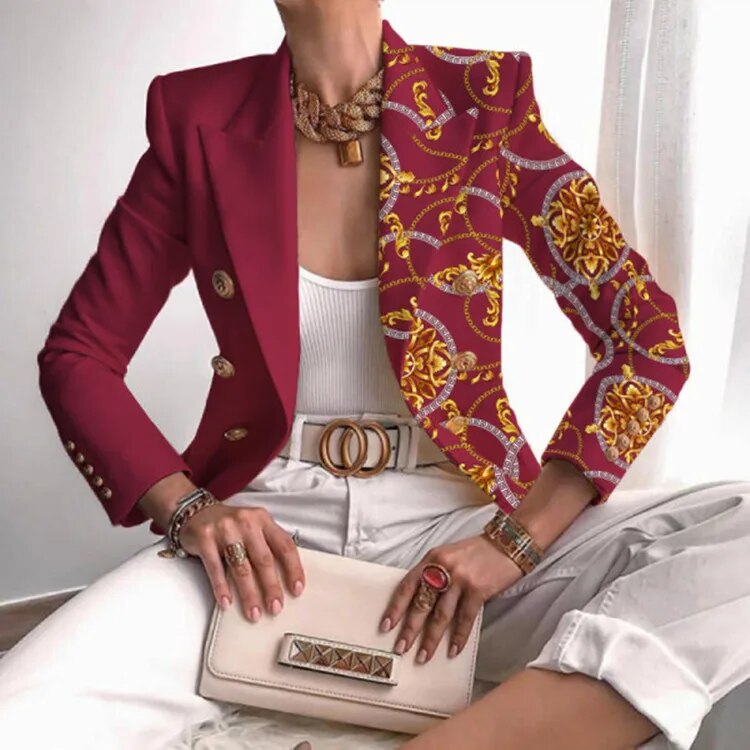 Drune | Damen Blazer mit Muster