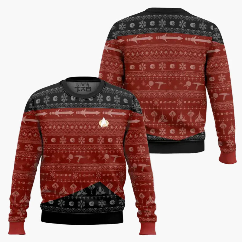 Drune | Star Trek Pullover - Geek Weihnachts-Sweatshirt für Fans, Winter Freizeit