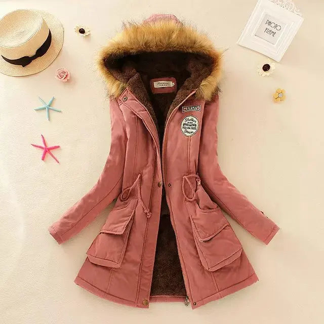 Drune | Warme Gefütterte Winterjacke mit Kapuze für Damen