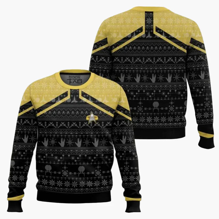 Drune | Star Trek Pullover - Geek Weihnachts-Sweatshirt für Fans, Winter Freizeit