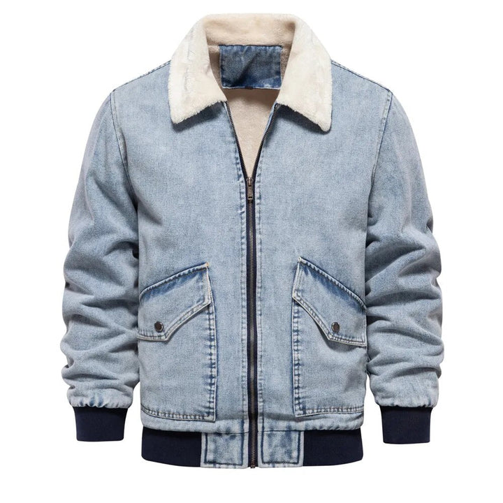 Drune | Herren Jeansjacke warm gefüttert