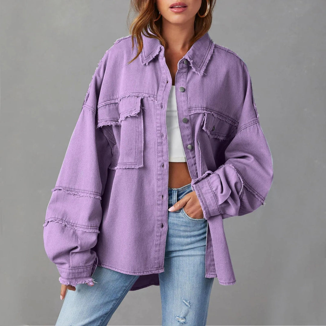 Drune | Modische vibrierende Denimjacke für Frauen