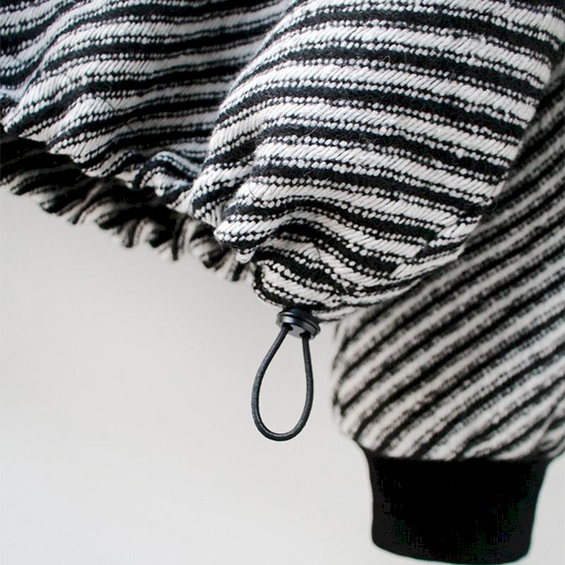 Drune | Gestreifter Kapuzenpullover
