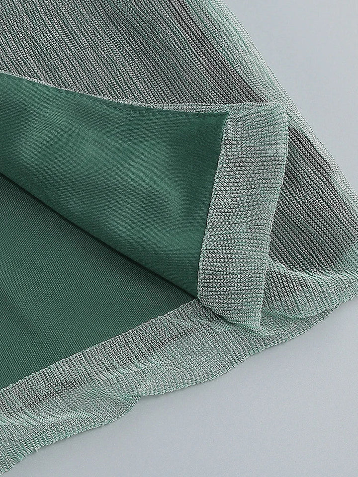 Drune | Glitzer Rückenfrei Abend Maxi Kleid