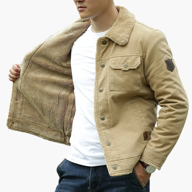 Drune | Freizeitjacke mit Fleecekragen - Modische Outdoor Übergangsjacke für Alltag und Abenteuer