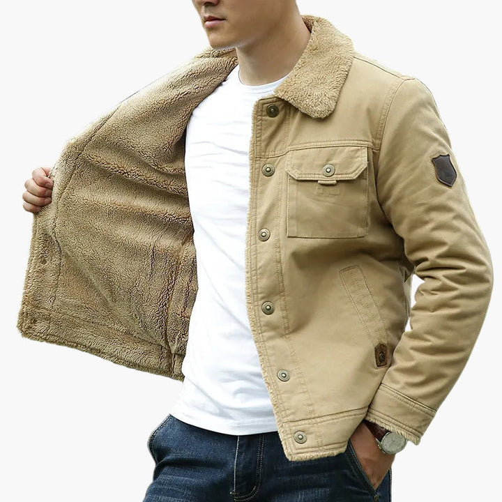 Drune | Freizeitjacke mit Fleecekragen - Modische Outdoor Übergangsjacke für Alltag und Abenteuer