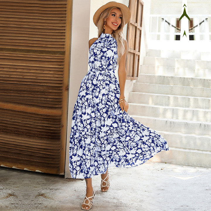 Drune - Sommerliches Midi-Kleid mit Blumenmuster