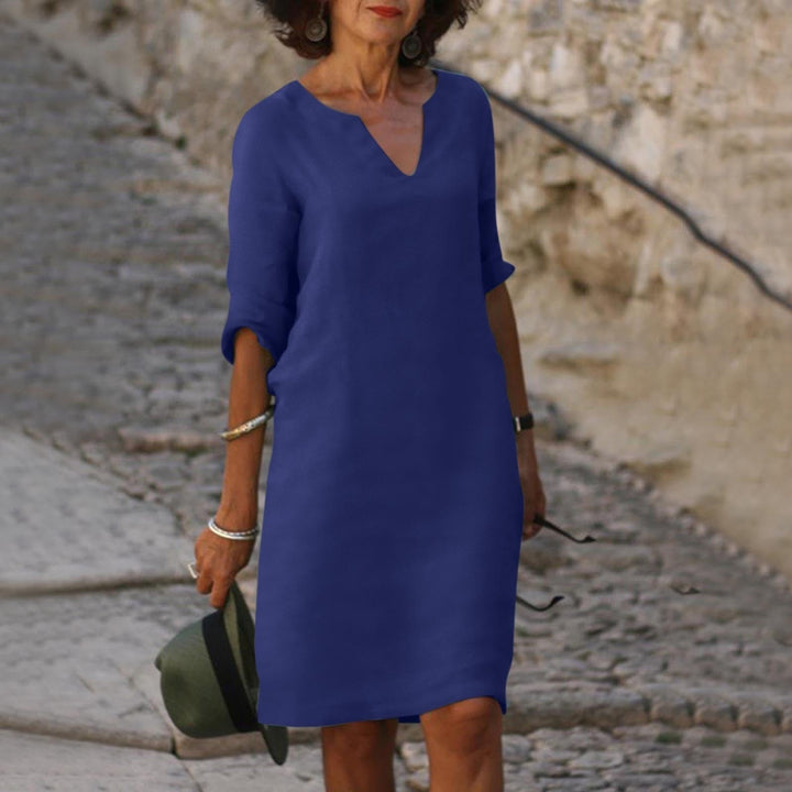 Drune | Elegantes Sommerkleid mit V-Ausschnitt