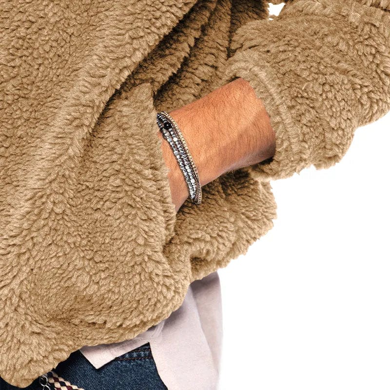 Drune | Veste Sherpa aus Velours
