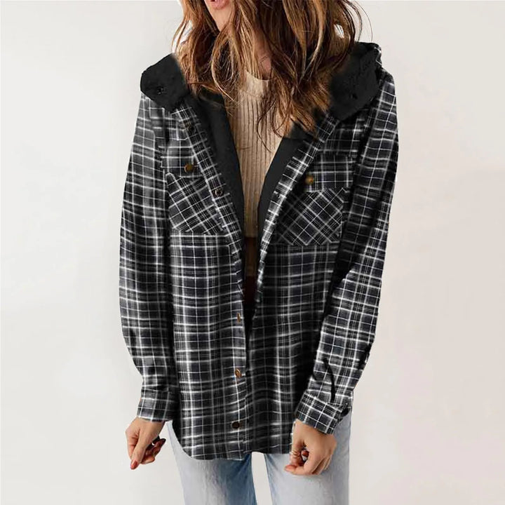 Drune | Sherpa - Hemd Beige - Damen Gemütliche Flanelljacke