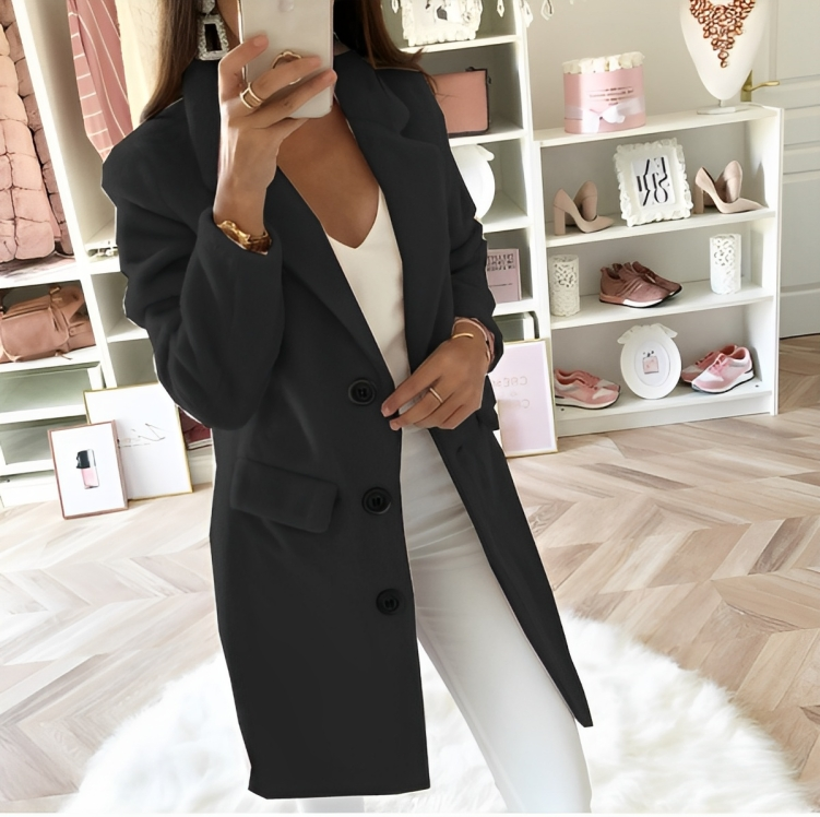 Drune | Langer Teddy Trenchcoat für Damen