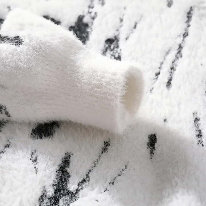 Drune | Abstrakte Strickjacke Weich und Trendy Perfekt Für Den Alltagsgebrauch