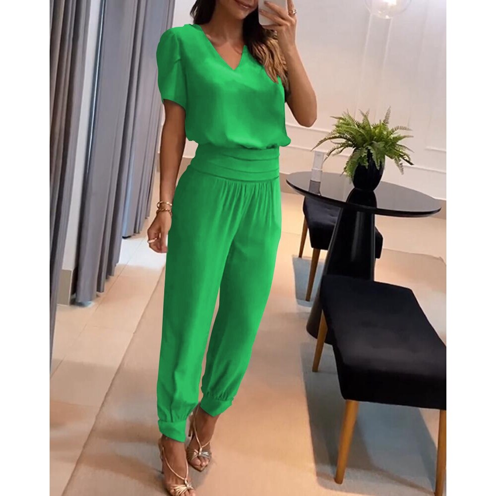 Drune | V-Ausschnitt Jumpsuit Für Damen