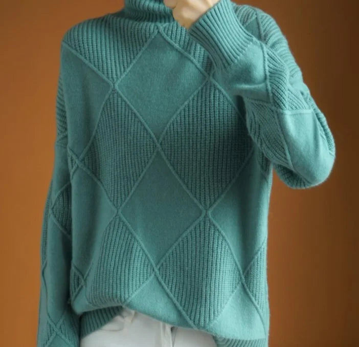 Drune | Strickpullover mit Hohem Hals Wollmischung Elegant und Warm