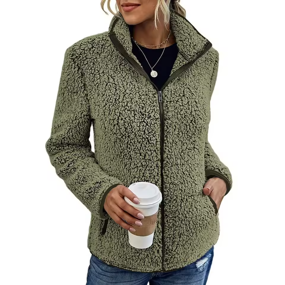 Drune | Fleece-Standkragenjacke