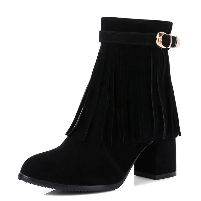 Drune | Cowboy Stiefeletten mit Fransenquaste