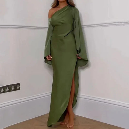 Drune | Elegantes Langes Abendkleid In Grün