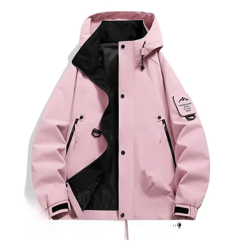 Drune Kapuzen-Windbreaker Jacke