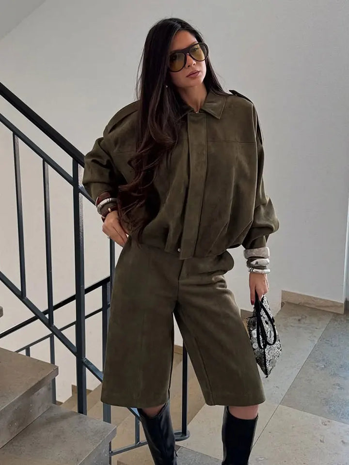Drune | Übergangsjacke in Elegantem Grün für Damen
