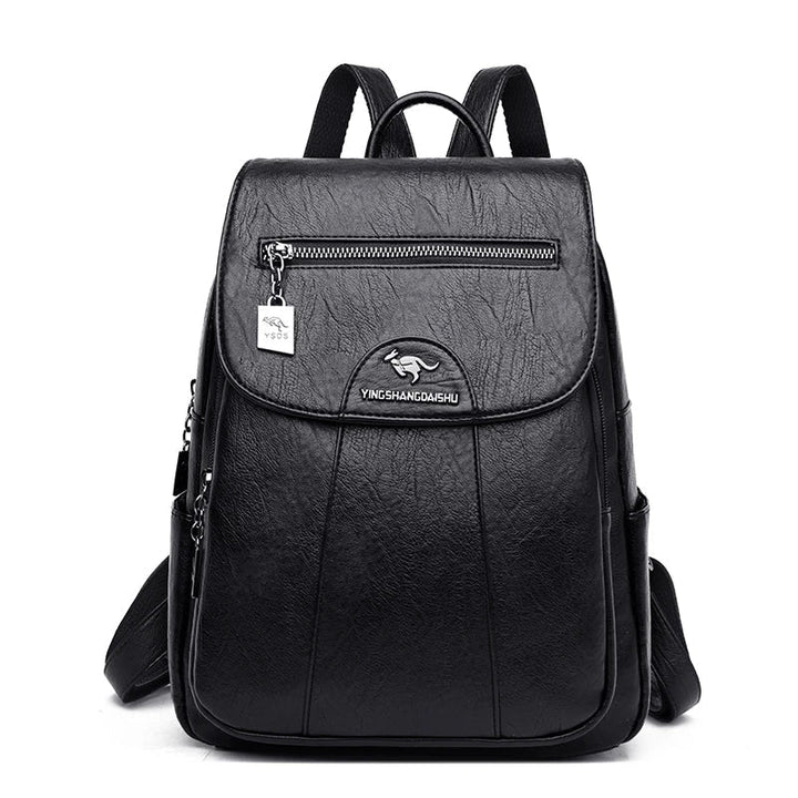 Drune | Großer Leder Rucksack Mit Diebstahlschutz Für Damen