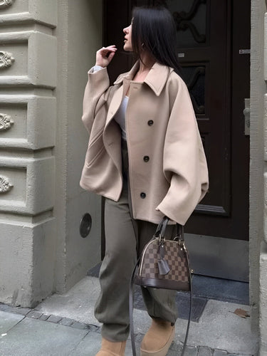 Drune | Wollmischung Vintage Damenjacke