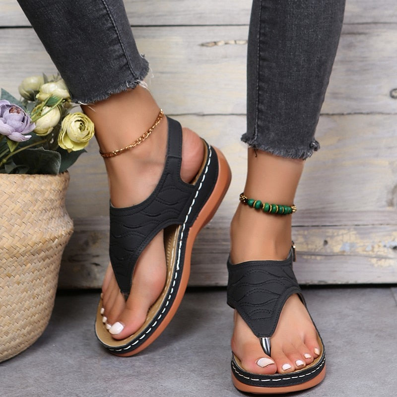 Drune | Damensandalen Mit Ergonomischem Fußbett
