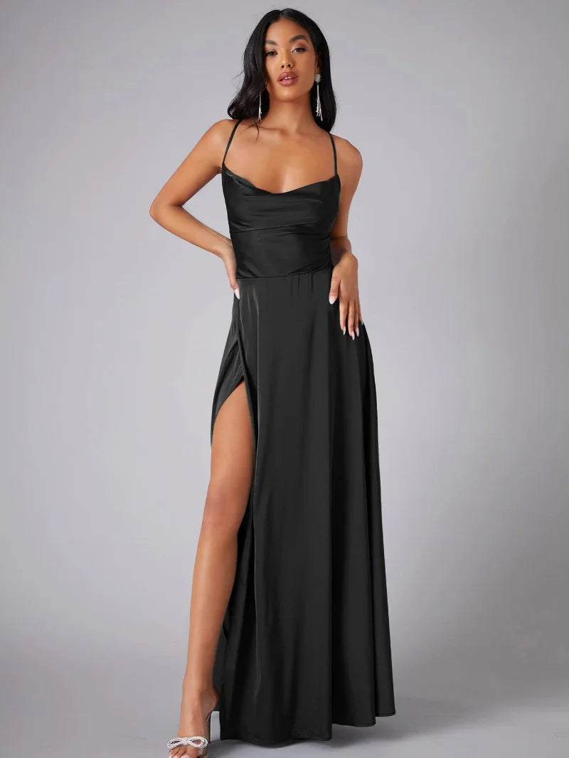 Drune | Elegantes Maxikleid aus Satin