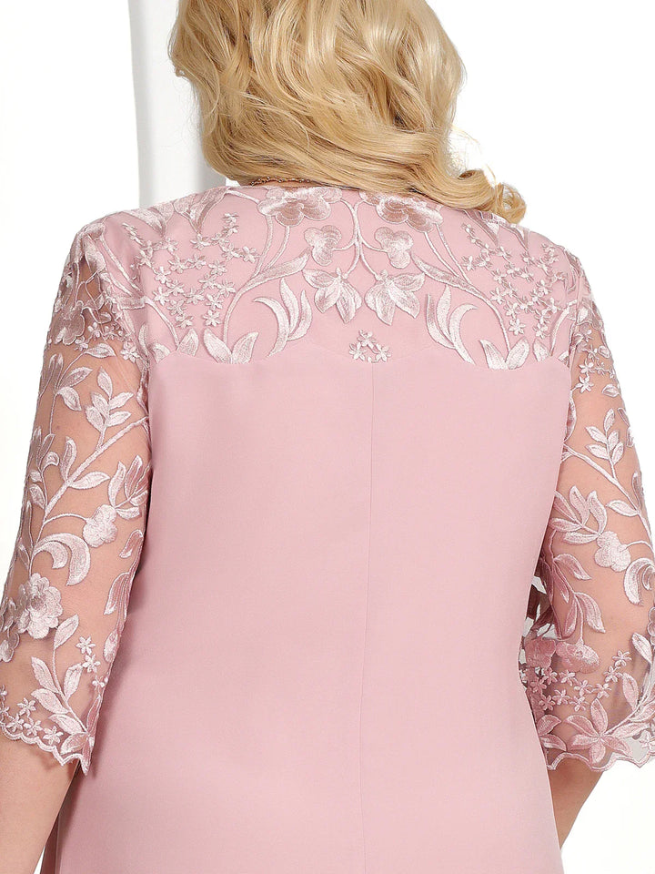 Drune | Bankettkleid in Übergröße Mit Bestickten Ärmeln