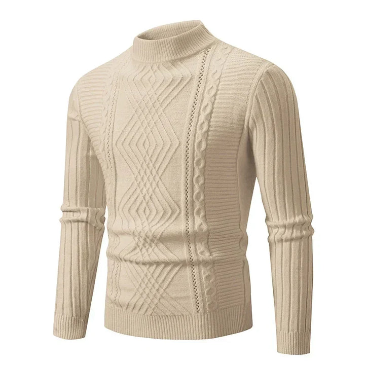 Drune | Klassischer Strickpullover mit Struktur Weich und Warm Perfekt Für Alltag und Fest
