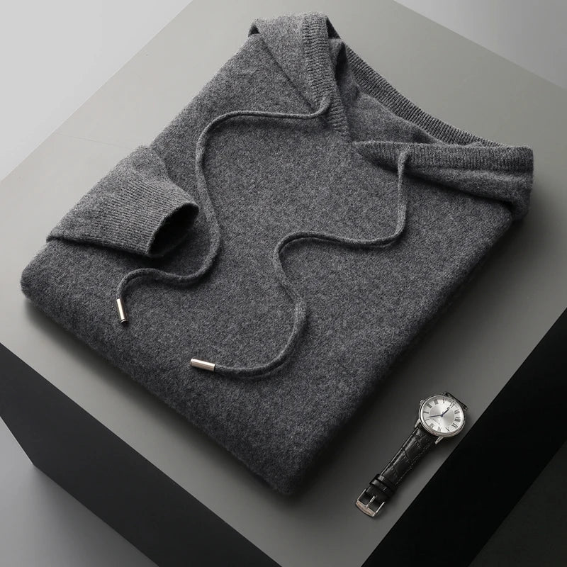 Drune | Hoodie Aus Wollmix Wolle Warm und Bequem