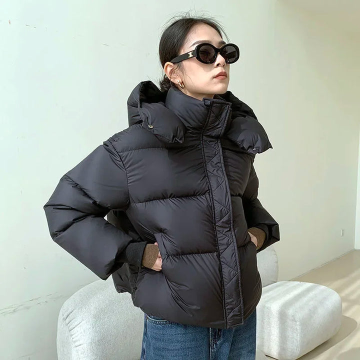 Drune | Pufferjacke Hoher Kragen Übergroß Schnitt Gepolstert Und Warm
