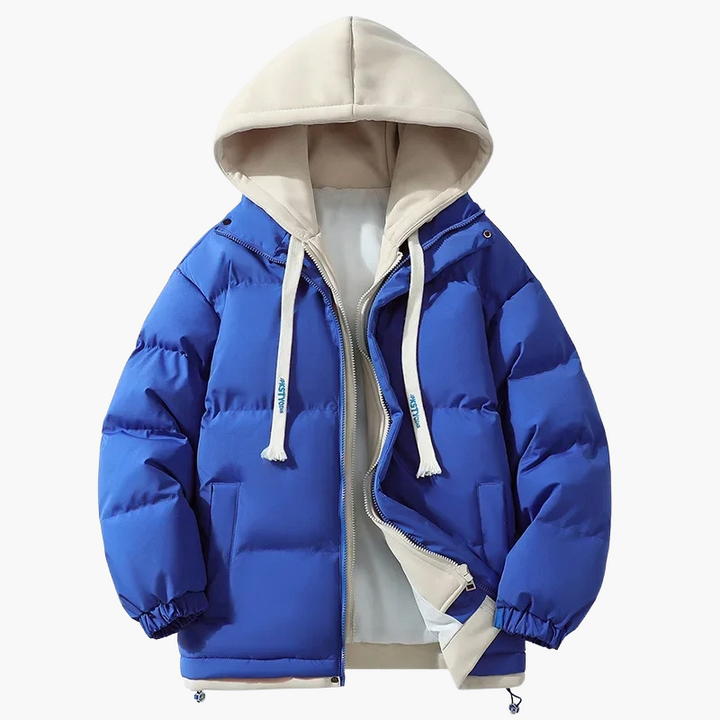Drune | Winter Daunenjacke mit Kapuze - Modischer Streetwear-Puffer für Alltag & Outdoor