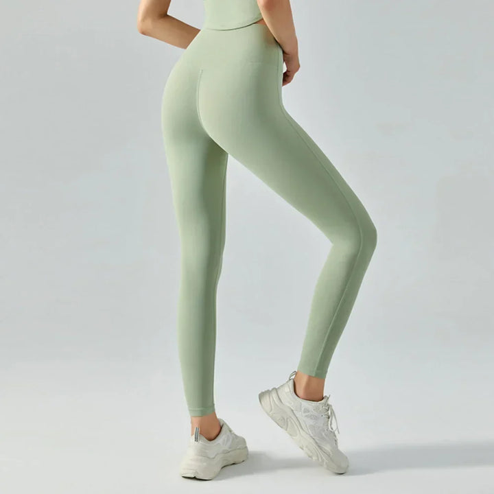 Drune | Emily Sportswear Naked Hochtaillierte Tight Yoga Hosen Doppelseitig Gebürstet Pfirsich Po-Hebende Lauf Sport Fitness Leggings