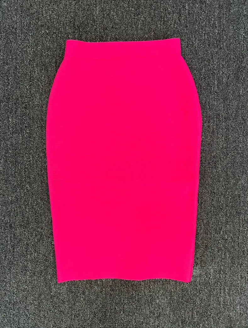 Drune | Frauen Neue Rayon Bandage Rock Elegante Bleistiftrock Berühmte Sexy Club Party Kleidung Vintage Vestios