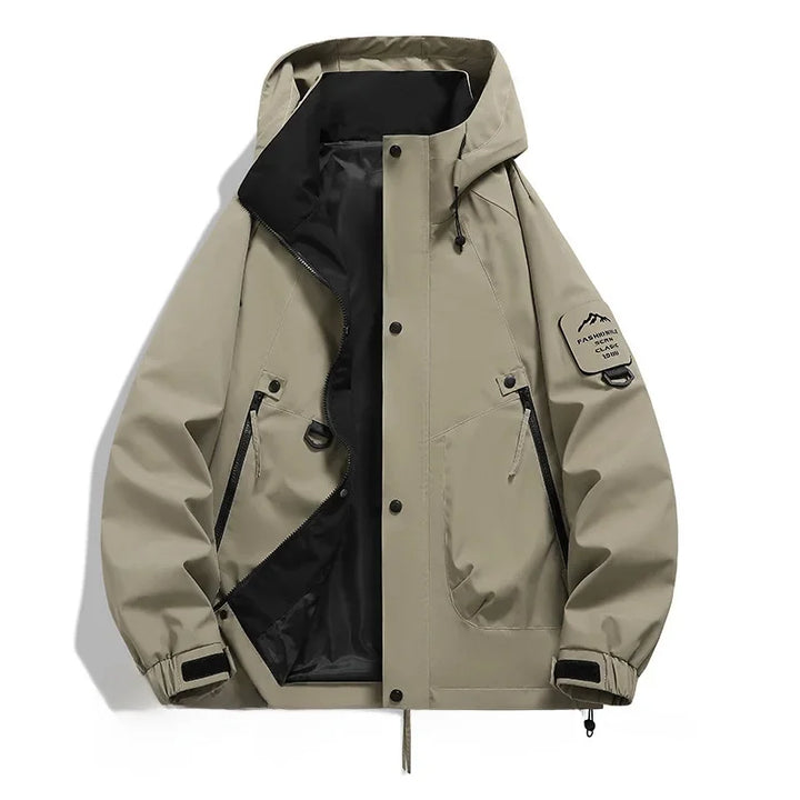 Drune Kapuzen-Windbreaker Jacke