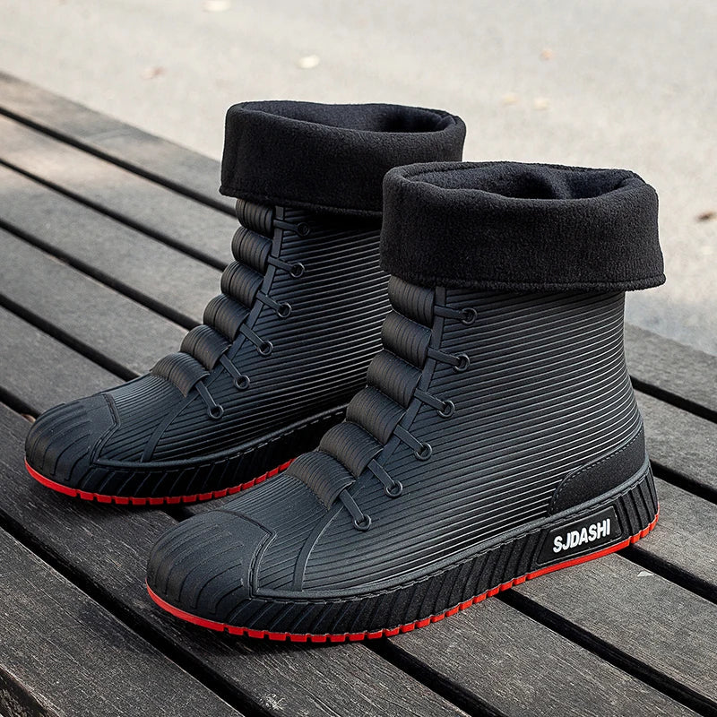 Drune | Schuhe High Top Wasserdicht Fleece Gefüttert Robuste Sohle mittelhoher Schaft