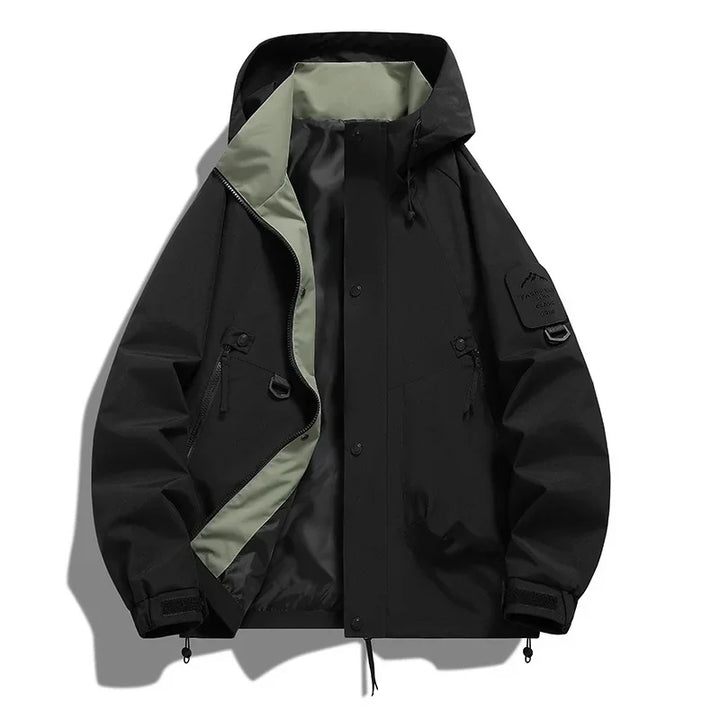 Drune Kapuzen-Windbreaker Jacke
