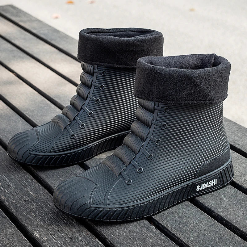 Drune | Schuhe High Top Wasserdicht Fleece Gefüttert Robuste Sohle mittelhoher Schaft