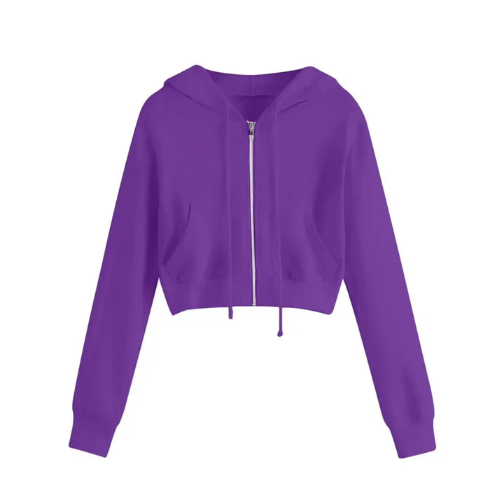 Drune | Kurzes, Warmes und Kuscheliges Winter Kapuzen Sweatshirt