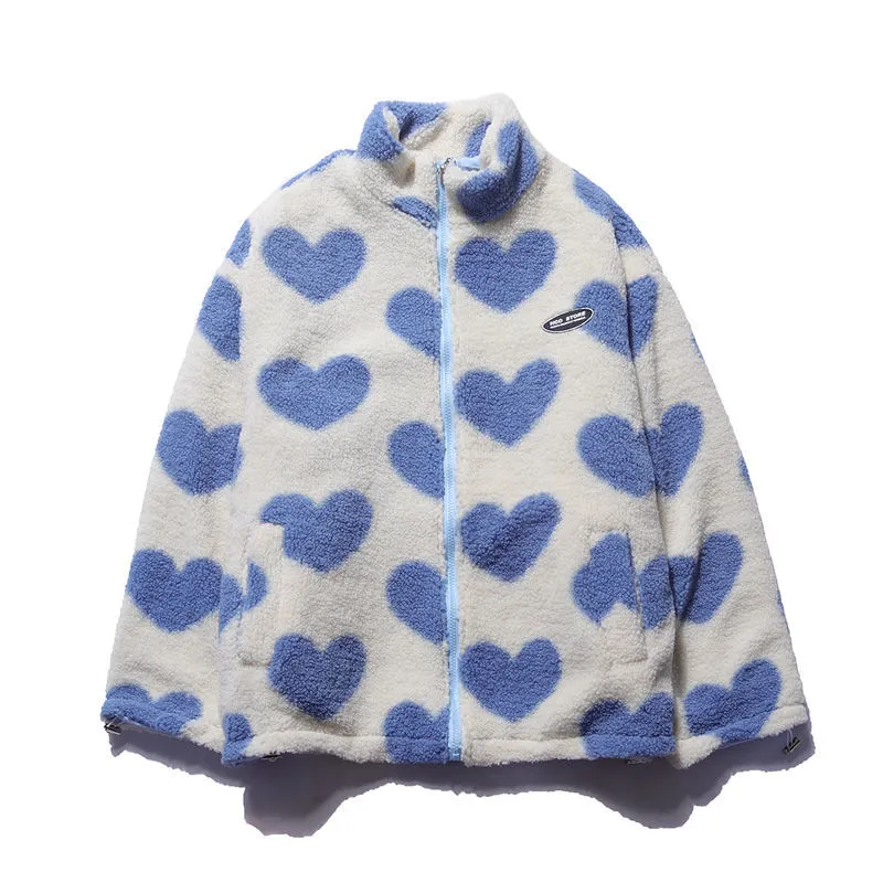 Drune | Wendbare Herz Fleecejacke
