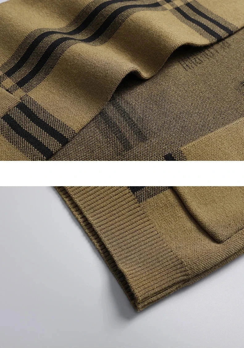 Drune | Offene Strick-cardigan mit Karomuster Weich und Stilvoll Perfekt Für Den Layer-look