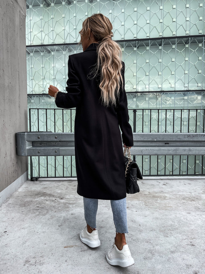 Drune | Elegante Doppelreihige Jacke Wolle und Polyester Klassisch, Warm